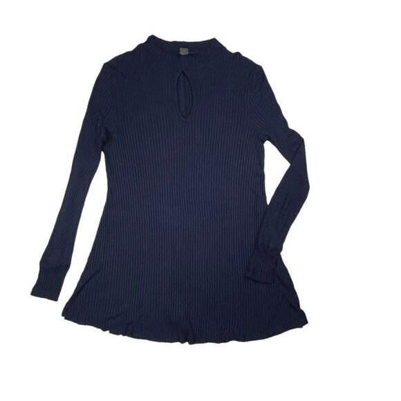 Free People Copa Banana Ribbed Tunic Navy Blue - Picture 3 of 9